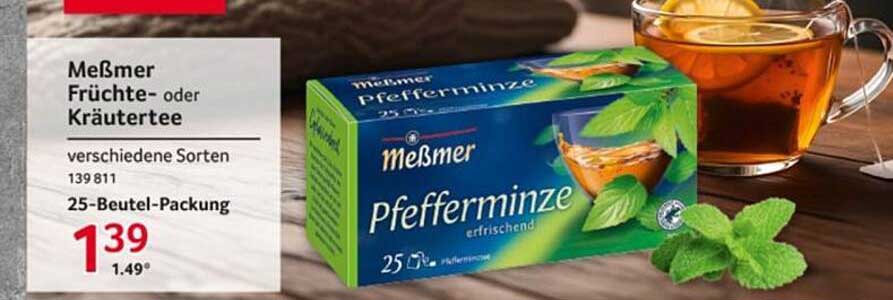 Meßmer Früchte- oder Kräutertee – Verschiedene Sorten