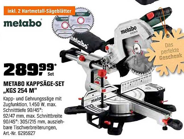 METABO KAPPSÄGE-SET „KGS 254 M“