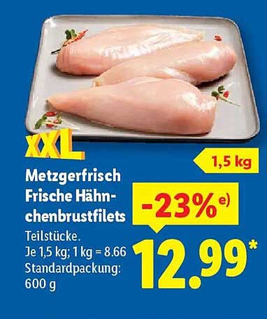 Metzgerfrisch Frische Hähnchenbrustfilets