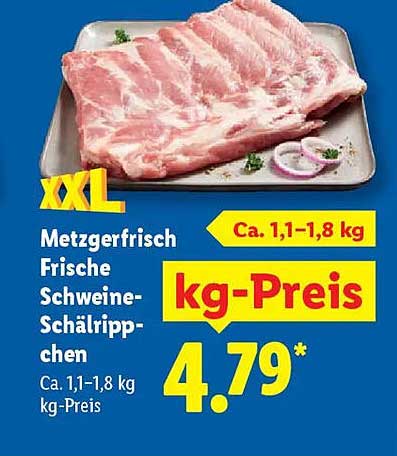 Metzgerfrisch Frische Schweine-Schälrippchen - XXL