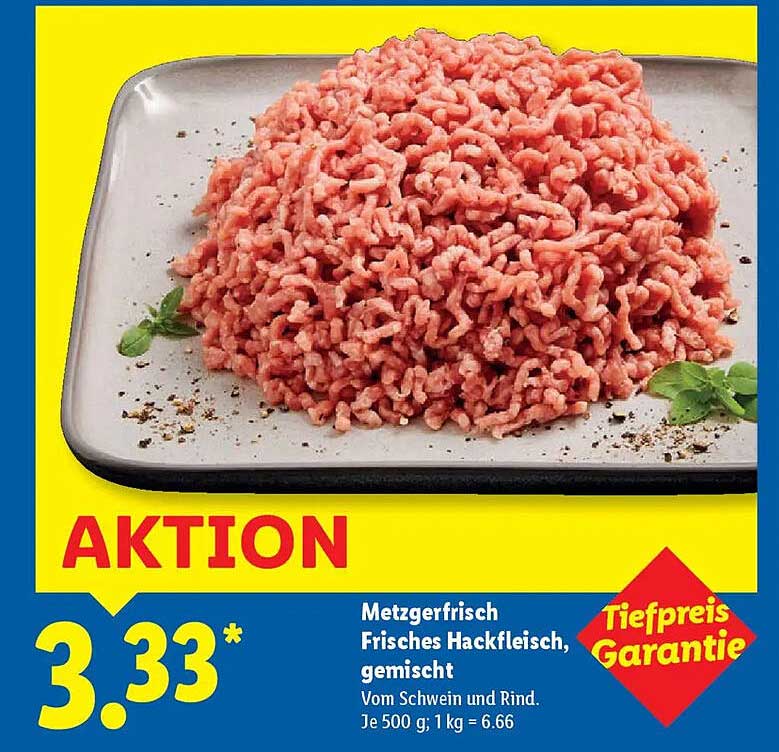 Metzgerfrisch Frisches Hackfleisch, gemischt