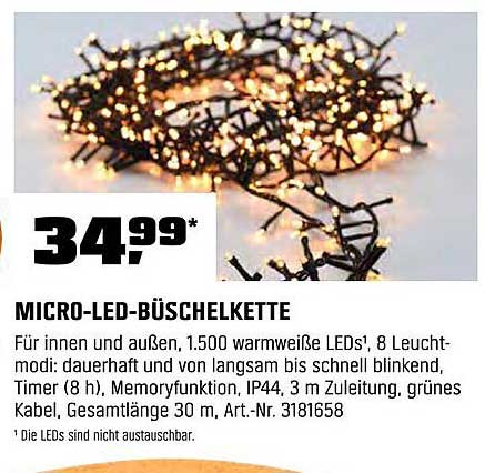 Micro-LED-Büschel-Kette