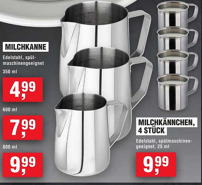 MILCHKANNE und MILCHKÄNNCHEN – Ideal für jede Kaffeetafel