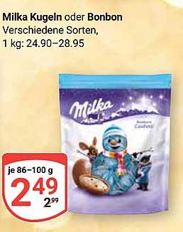 Milka Kugeln oder Bonbon - Verschiedene Sorten