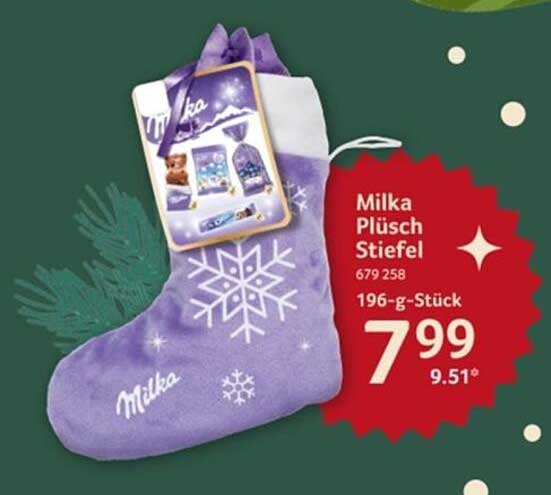 Milka Plüsch Stiefel