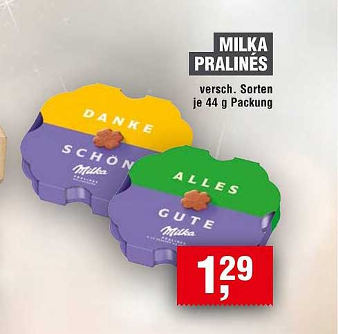 MILKA PRALINÉS - Verschiedene Sorten, je 44 g Packung
