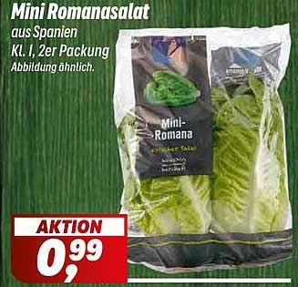 Mini Romanasalat aus Spanien, Kl. I, 2er Packung