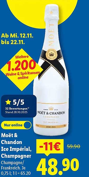 Moët & Chandon Ice Impérial, Champagner 0,75 l