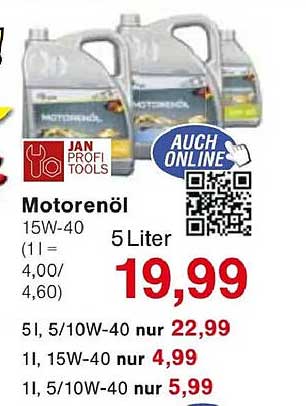 Motorenöl 15W-40 5 Liter