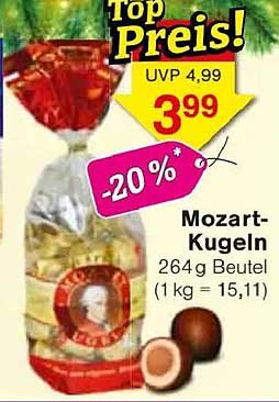 Mozart-Kugeln 264 g Beutel - Top Preis!