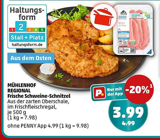 MÜHLENHOF REGIONAL Frische Schweine-Schnitzel