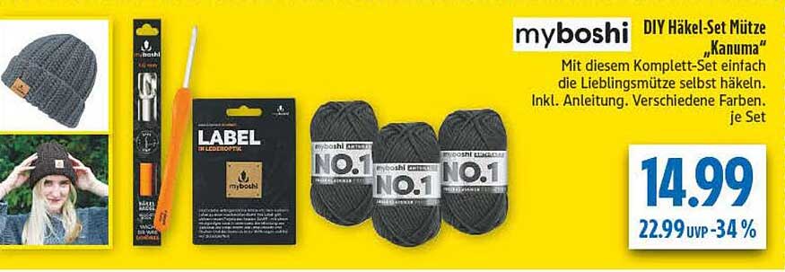 myboshi DIY Häkel-Set Mütze „Kanuma“