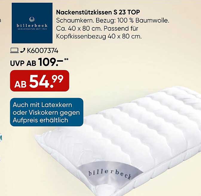 Nackenstützkissen S 23 TOP