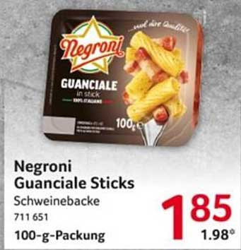 Negroni Guanciale Sticks