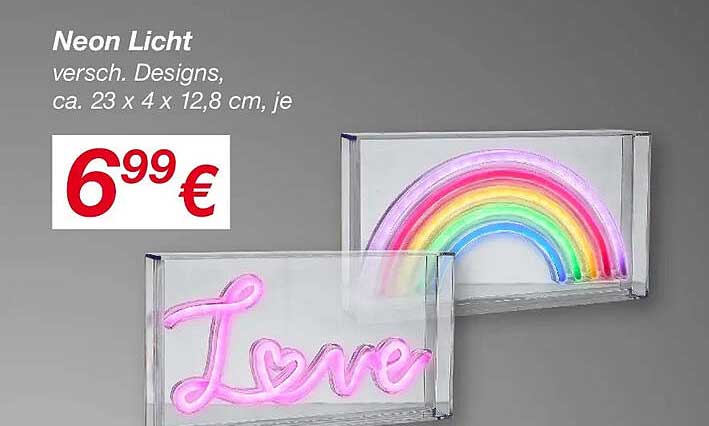 Neon Licht - verschiedene Designs