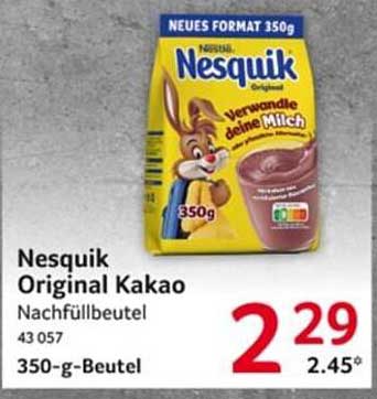 Nesquik Original Kakao Nachfüllbeutel 350 g