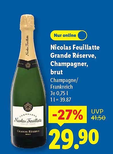 Nicolas Feuillatte Grande Réserve, Champagner, brut