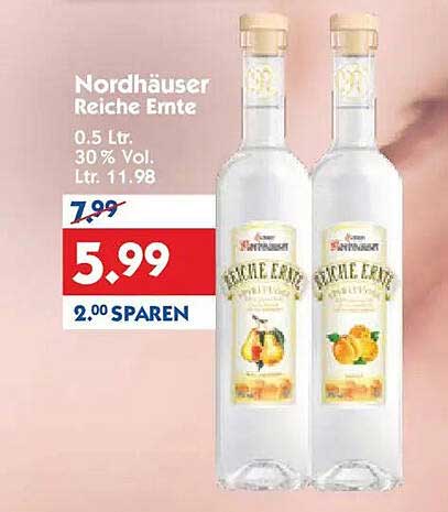 Nordhäuser Reiche Ernte 0.5 L 30% Vol