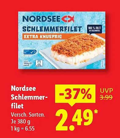 Nordsee Schlemmerfilet - Extra Knusprig