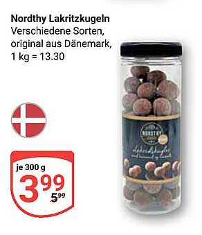 Nordthy Lakritz Kugeln - Verschiedene Sorten, original aus Dänemark