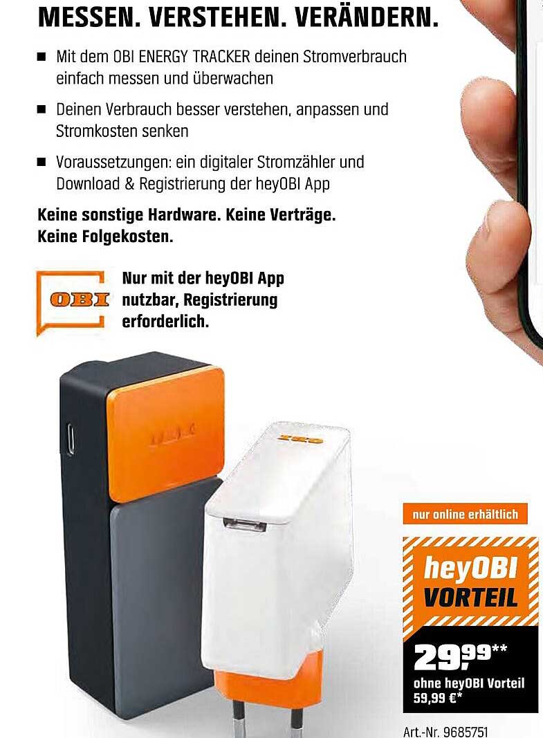 OBI ENERGY TRACKER - Stromverbrauch einfach messen und überwachen