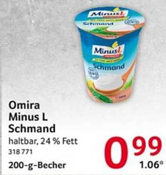 Omira Minus L Schmand 200-g-Becher