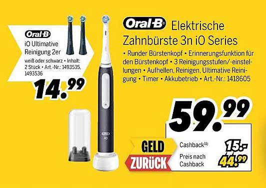 Oral-B Elektrische Zahnbürste 3n iO Series
