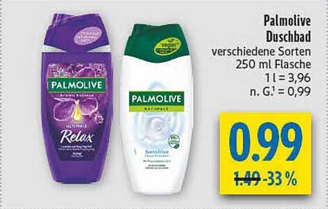 Palmolive Duschbad verschiedene Sorten 250 ml Flasche