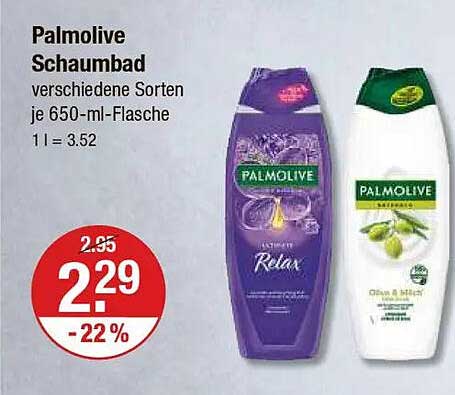 Palmolive Schaumbad verschiedene Sorten je 650-ml-Flasche