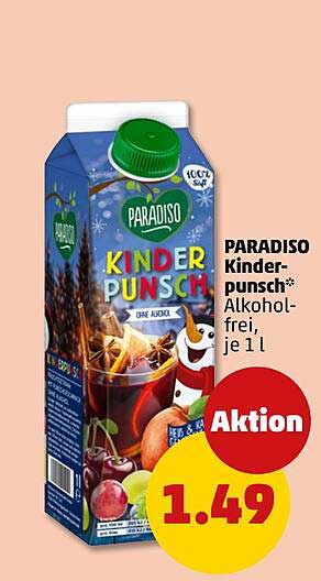 PARADISO Kinderpunsch, alkoholfrei, je 1 l