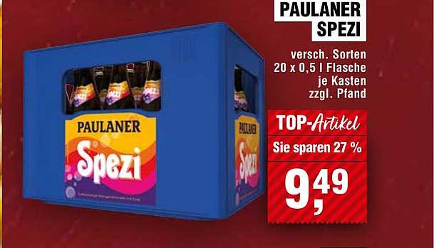 PAULANER SPEZI 20 x 0,5 l – Top-Artikel im Handelshof-Prospekt