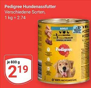 Pedigree Hundenassfutter, verschiedene Sorten, 800 g