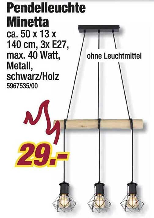 Pendelleuchte Minetta