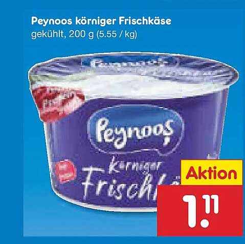 Peynoos körniger Frischkäse, gekühlt, 200 g