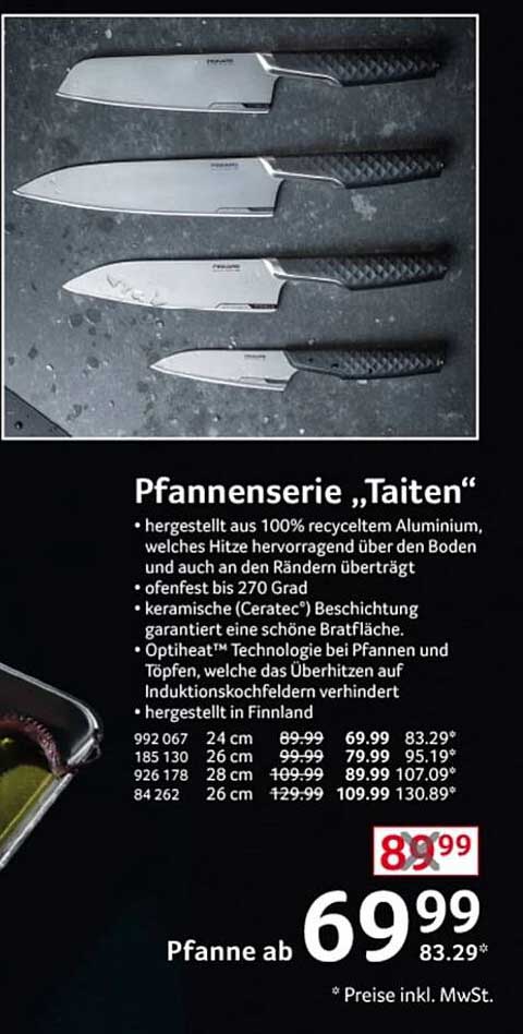 Pfannenserie „Taiten“ – Hochwertige Kochutensilien für jeden Haushalt