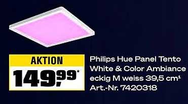 Philips Hue Panel Tanto White & Color Ambiance eckig M weiß 39,5 cm²