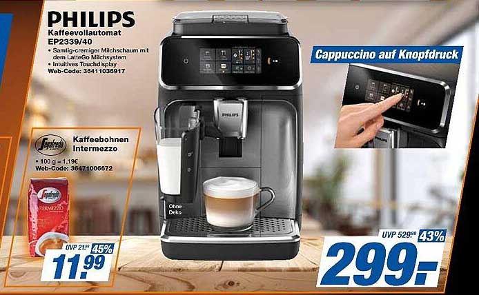 PHILIPS Kaffeevollautomat EP2339/40