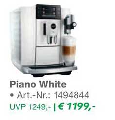 Piano White Kaffeevollautomat