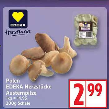 Polen EDEKA Herzstücke Austernpilze 200g