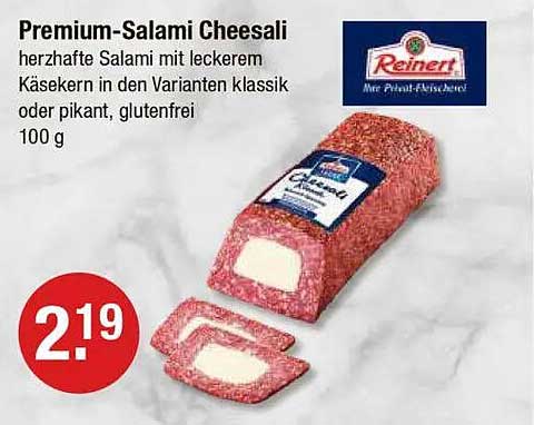 Premium-Salami Cheesali von Reinert - herzhaft mit Käsekern