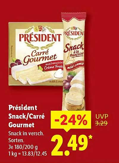 Président Snack/Carré Gourmet
