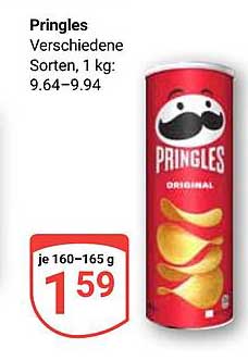 Pringles Verschiedene Sorten, 1 kg: 9,64–9,94