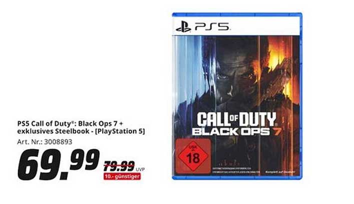 PS5 Call of Duty®: Black Ops 7 + exklusives Steelbook - [PlayStation 5]