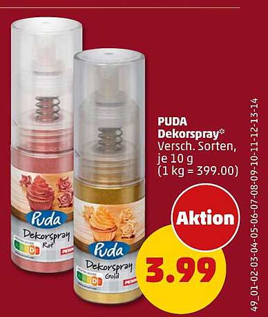 PUDA Dekorspray Versch. Sorten, je 10 g