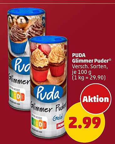 PUDA Glimmer Puder - Verschiedene Sorten, je 100 g