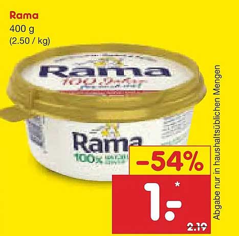 Rama 100% Pflanzencreme 400 g