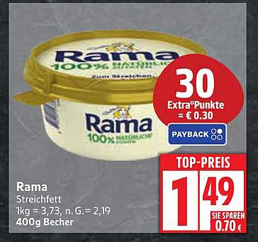 Rama Streichfett 400g im Angebot