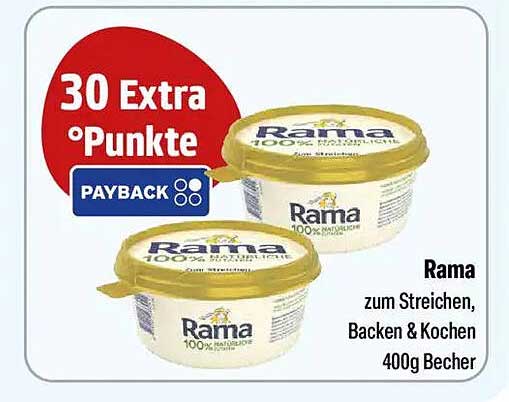 Rama zum Streichen, Backen & Kochen 400g Becher