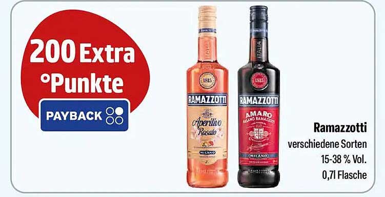 Ramazzotti verschiedene Sorten 0,7l - Amaro & Aperitivo