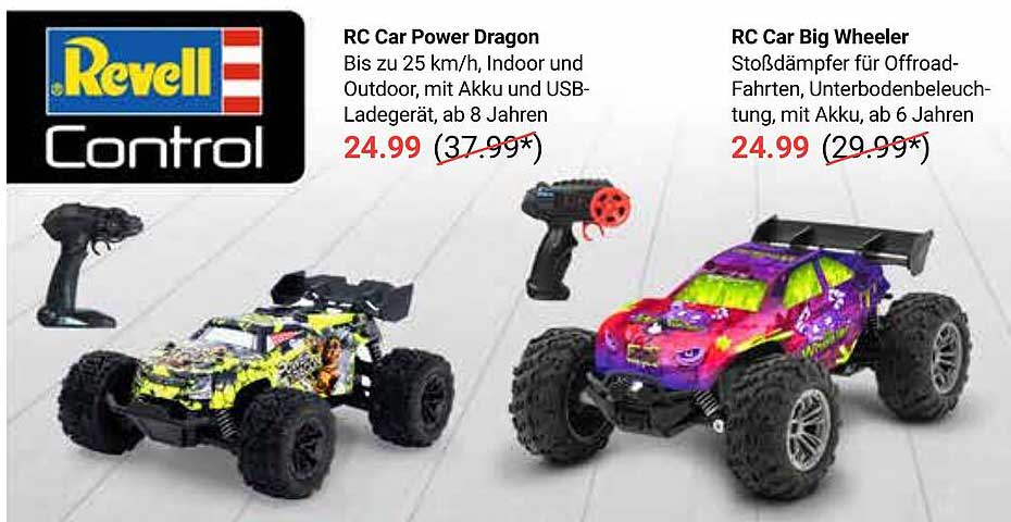 RC Car Power Dragon und RC Car Big Wheeler - Jetzt im Angebot!